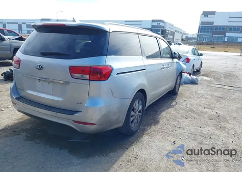 2016 Kia Sedona Lx из США, поврежденный, VIN KNDMB5C19G6150287
